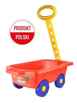 WÓZEK Z RĄCZKĄ DO CIĄGNIĘCIA PRZYCZEPKA PRODUKT PL