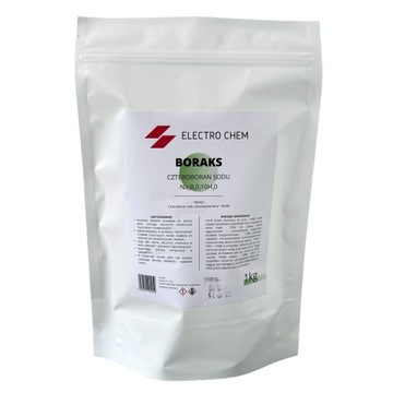 BORAKS - BORAX - CZTEROBORAN SODU - CZYSTY 99,9% - 1KG