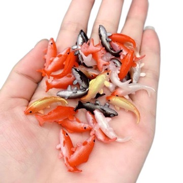 Skala 1:12 miniaturowa ryba plastikowy model domek dla lalek zabawki dekor