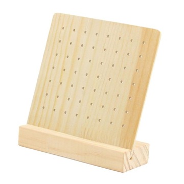 Drewniany stojak na pegboard Stojak na kolczyki do sprzedaży detalicznej 56