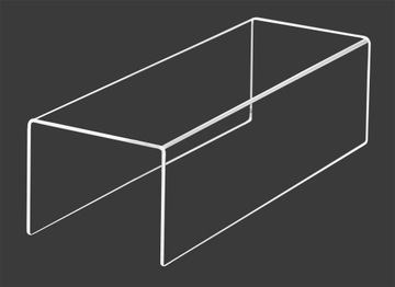 STOJAK PODSTAWKA EKSPOZYTOR STOPIEŃ PLEXI 35/10 cm