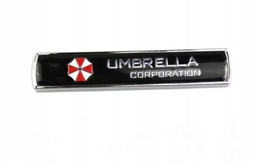 Эмблема корпорации Umbrella, металлическая наклейка на автомобиль
