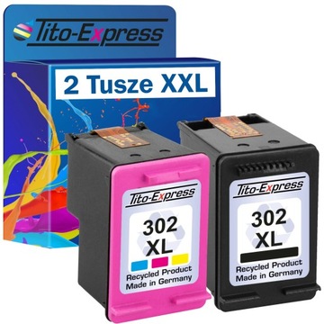 2x Tusz do HP 302 XL 3630 2130 4520 1110 zestaw