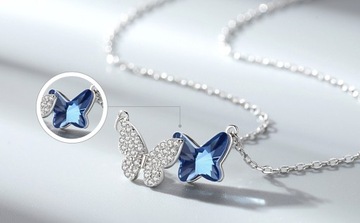 Кулон Butterfly, бабочки, бабочка, цирконы