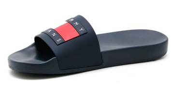 Мужские шлепанцы Tommy Jeans, темно-синие, с логотипом EM0EM01191, размер 41