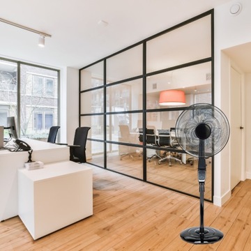 WENTYLATOR STOJĄCY WIATRAK PODŁOGOWY MOCNY CICHY CYLKULATOR BIUROWY DOMOWY