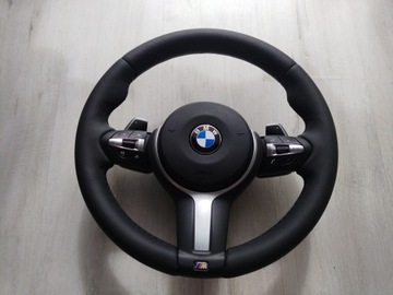 Kierownica BMW F10 F01 F06 F07 LCI M JAK NOWA ŁOPATKI WIBRACJA ACC