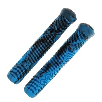 1 пара ручек для руля MTB, нескользящий, сине-черный