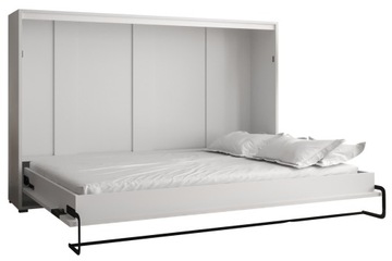 Półkotapczan poziomy Łóżko w szafie 140 cm HOME