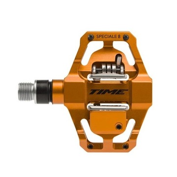 Велосипедные педали Enduro TIME Speciale 8 + клипсы BLOCKS для электронного велосипеда MTB оранжевый