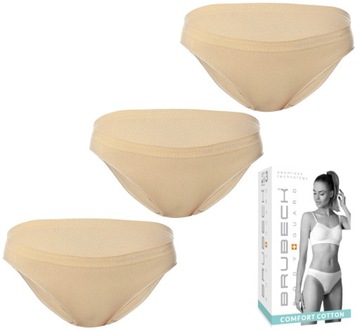 ZESTAW 3-PACK FIGI MAJTKI BIKINI BRUBECK BAWEŁNA