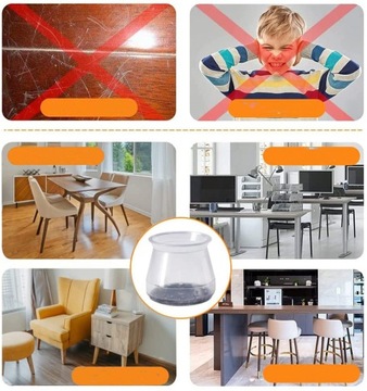 Войлочные чехлы на ножки стула, НАБОР 20 ШТ.