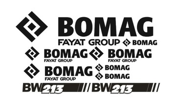 Naklejki oklejenie BOMAG BW213