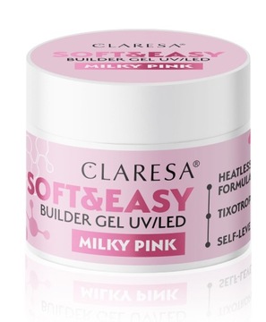 Claresa Soft & Easy Builder Gel 45 г — молочно-розовый