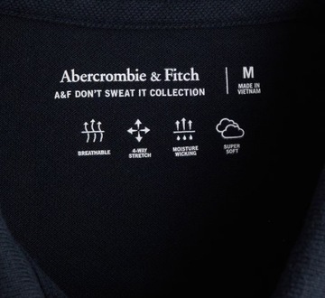 t-shirt POLO Abercrombie&Fitch Hollister koszulka L granatowa