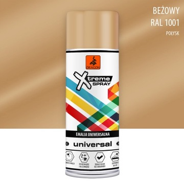 Farba w sprayu uniwersalna 400ml BEŻOWY RAL1001
