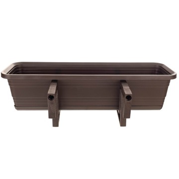 БАЛКОННАЯ ЯЩИКА ЦВЕТОЧНЫЙ ГОРШОК ЦВЕТОЧНЫЙ ВАЗ 60см РУЧКИ ПОДСТАВКА БАЛКОННАЯ БАЛЮСТРАДА