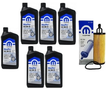 MOPAR 0W20 6L + FILTR GRAND CHEROKEE 3,6 16-20