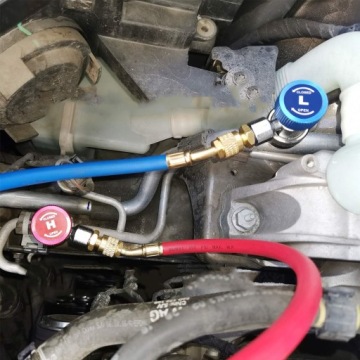 2 РЕГУЛИРУЕМЫХ БЫСТРОРАЗЪЕМНЫХ РАЗЪЕМА AC R134A ДЛЯ АВТОМОБИЛЬНОГО АДАПТЕРА КОНДИЦИОНЕРА ВОЗДУХА