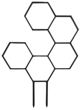 PODPÓRKA DRABINKA PERGOLA KWIATÓW ROŚLIN HEX 35 CM