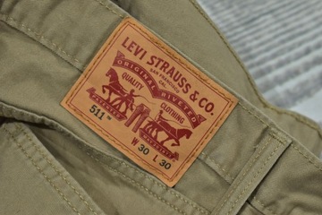 LEVIS 511 Męskie Spodnie Jeansowe Jeansy W30 L30