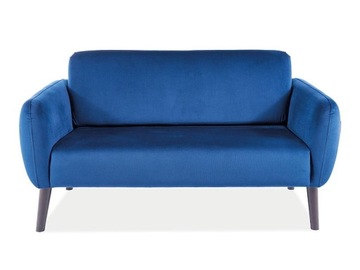 Sofa do salonu ELSA VELVET granatowa dwuosobowa