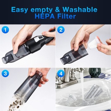 Ручной автомобильный пылесос, беспроводной, мощный