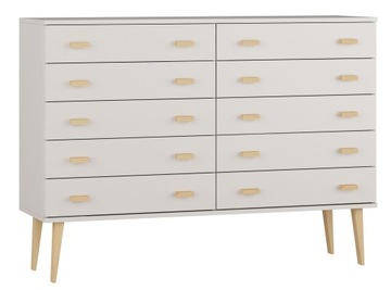 Komoda Rodos 140 cm 5 rzędów szuflad
