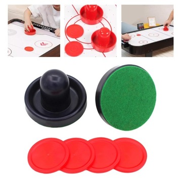 Толкатели для аэрохоккея и хоккейные шайбы, ручки для ворот, темно-синие лопасти