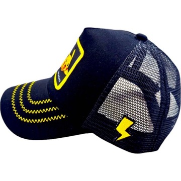 РЕГУЛИРУЕМАЯ ШАПКА ДЛЯ ДЕТЕЙ PIKACHU POKEMON ПОЛНАЯ КЕПКА С СЕТКОЙ