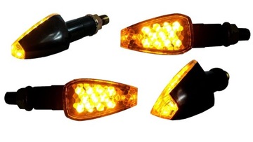 Kierunkowskazy motocyklowe LED 4 sztuki - 12V