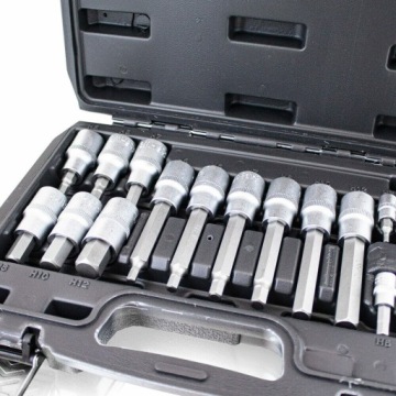 Шестигранные головки TORX 1/2 1/4 дюйма 3-12 HW 18 шт.
