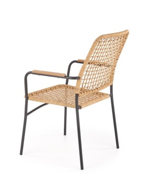 K457 Стул со спинкой в ​​стиле бохо, натуральный ХАЛМАР