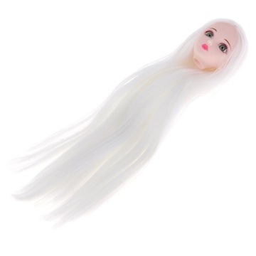 1/6 Głowa Sculpt z białą peruką do wymiany