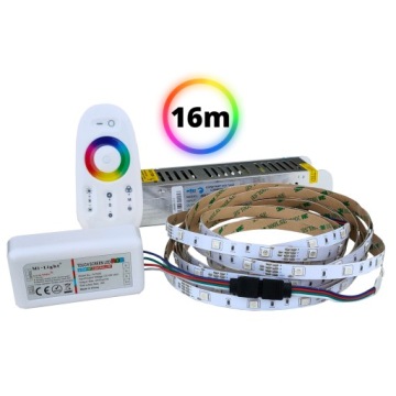 Listwa LED multikolor zestaw 16m pilot = 2x8 metry
