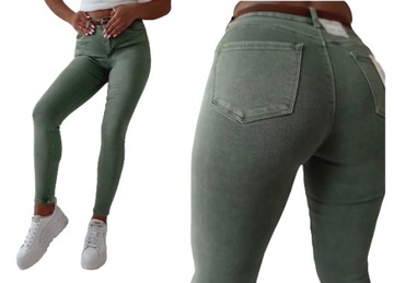Jeansy spodnie damskie REDSEVENTY modelujące + pasek gratis push up XS/34
