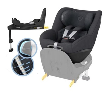 MC FOTELIK SAMOCHODOWY PEARL 360 PRO DLA DZIECKA + BAZA FAMILYFIX 360 PRO