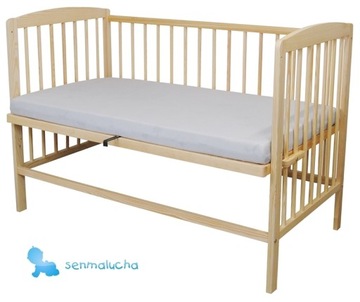 Детская кровать с диваном 2в1 Анджей, сосна, перила, матрас, стандарт ЕС