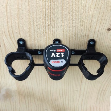 P4U Держатель для 3 аккумуляторов Bosch GBA 12 В