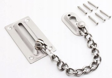ŁAŃCUCH DRZWIOWY ZAPORNICA BLOKADA STAL NIERDZEWNA