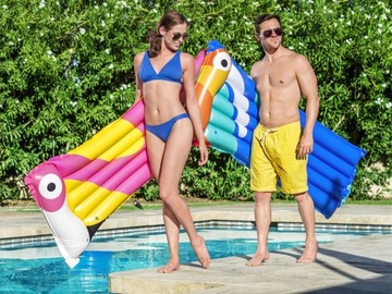 Надувной матрас Bestway фламинго розовый 183см 44021