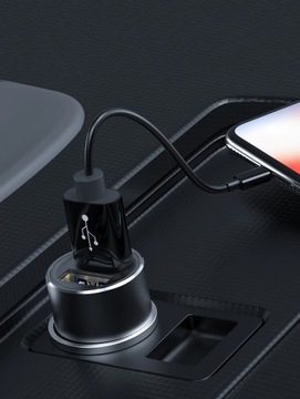 SZYBKA MOCNA ŁADOWARKA SAMOCHODOWA 2XUSB 3.4A