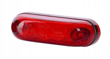 LAMPA OBRYSOWA LED DIODA OWALNA OBRYSÓWKA CZERWONA