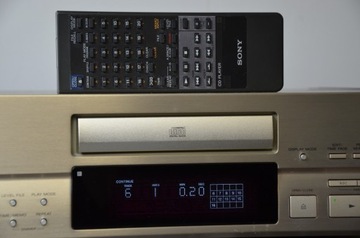 CD-плеер SONY CDP-X505ES с пультом дистанционного управления, оригинал, в очень хорошем состоянии, возможность, шампанское