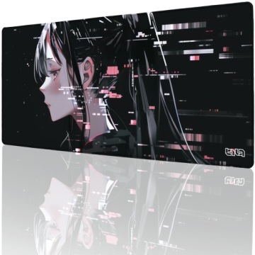 Podložka Pod Klávesnici Glitched Yuki 90x40 Tilt Odolná XXL