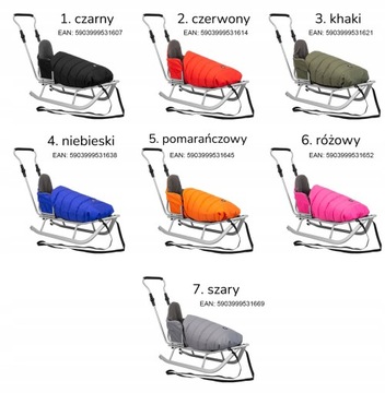 Спальный мешок Polish Sled STRONG с толкачом и спинкой - Kunert