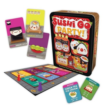 Gamewright | Sushi Go Party Game | Card Game | Ages 8+ | 2-8 Players | 20 M