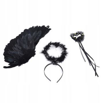 НАБОР ИЗ 3 КРЫЛЬЕВ АНГЕЛА ДЬЯВОЛА, РУЧНАЯ РАБОТА