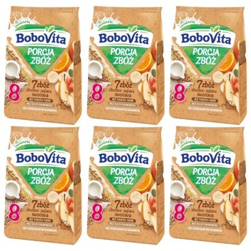 Bobovita Kaszka mleczna zbożowo-jaglana 6x210g