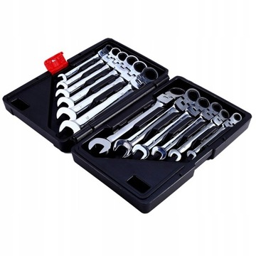 КЛЮЧИ НАКОЛЬНЫЕ КОВНЫЕ С ТРЕЩОТКОЙ, 12 ПРЕДМЕТОВ